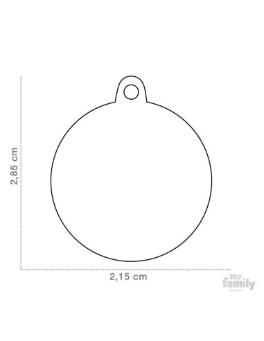 MY FAMILY círculo pequeño celeste