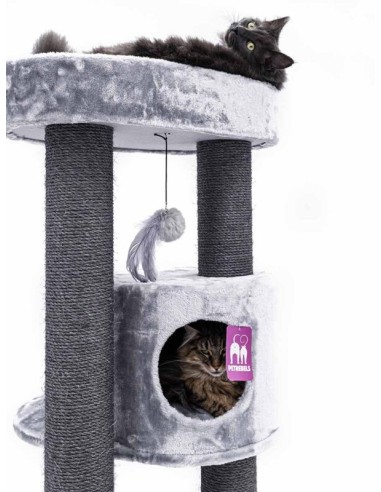 PET REBELS rascador Charlotte gris...