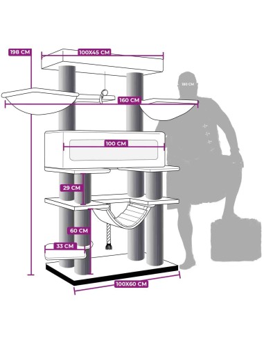 PET REBELS rascador Look Out pimienta...