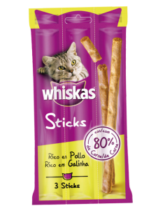 WHISKAS gato snack sticks...