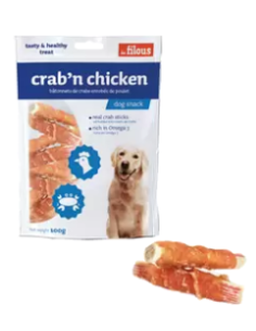 FILOUS perro snack crab n...