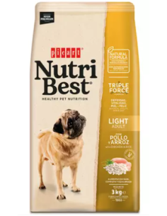 NUTRIBEST DOG AD. LIGHT 3 KG