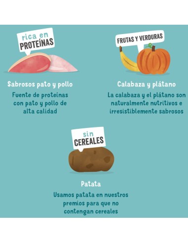 EDGARD&COOPER perro snack jerkys pato...