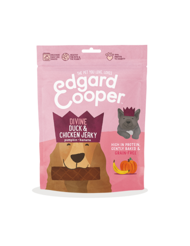 EDGARD&COOPER perro snack jerkys pato...