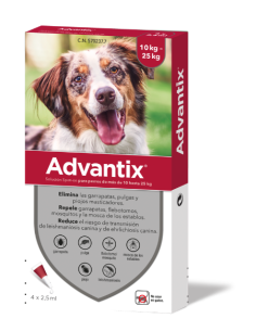 ADVANTIX perro pipeta 10-25...
