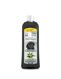 ICA perro champu pelo negro...