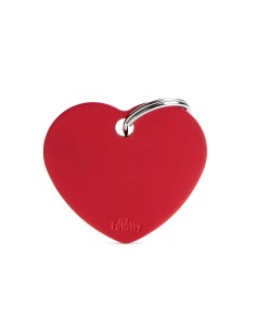 MY FAMILY corazón rojo grande