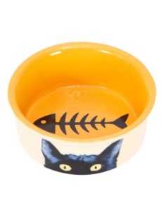 FREEDOG gato bowl amarillo...