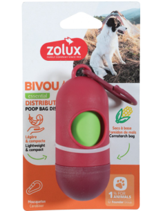 ZOLUX dispensador bolsas rojo