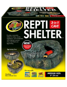 ZOOMED reptil cueva pequeña...