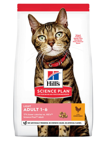 HILLS SP gato adulto light pollo 1.5 kg