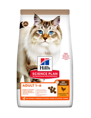 HILLS SP gato adulto no grain pollo...