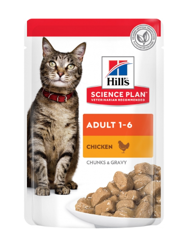 HILLS SP gato adulto pollo pouch 85 gr