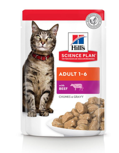 HILLS SP gato adulto ternera pouch 85 gr