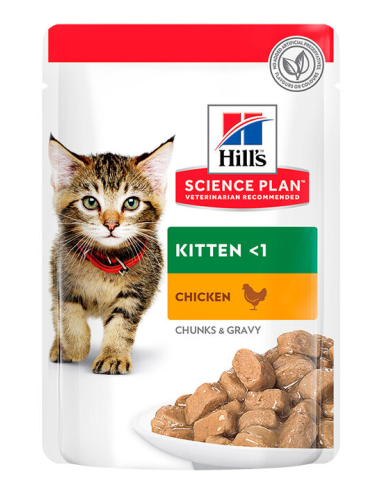HILLS SP gato kitten pollo pouch 85 gr
