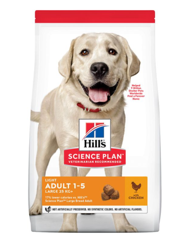 HILLS SP perro adulto large light 14 kg