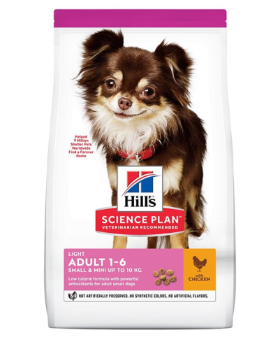 HILLS SP perro adulto mini light...