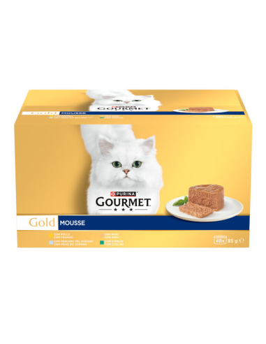 GOURMET gato Gold mousse 48x85 gr