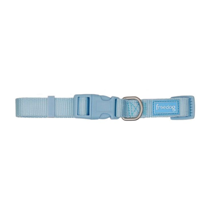 FREEDOG perro collar basic celeste