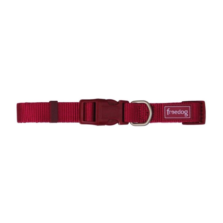 FREEDOG perro collar basic granate