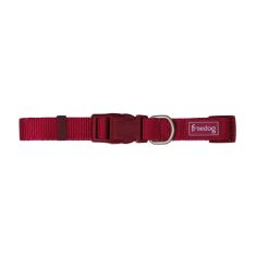FREEDOG perro collar basic granate
