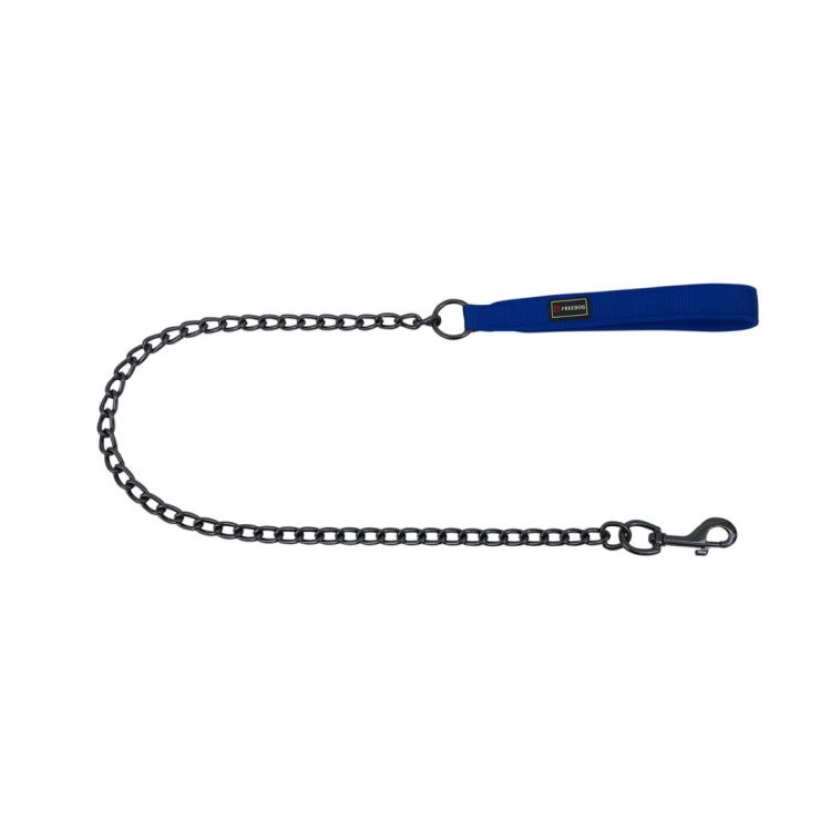 FREEDOG perro cadena metal gun azul