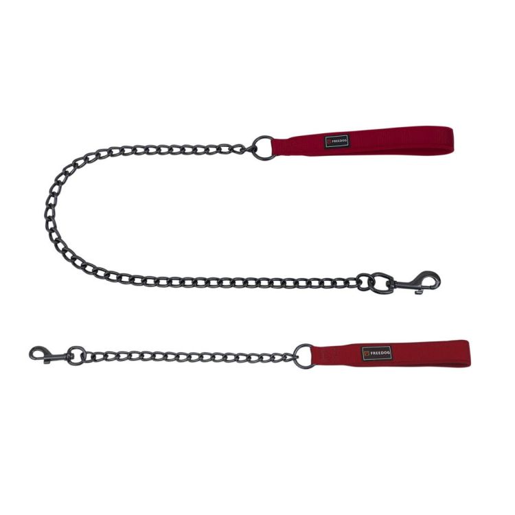 FREEDOG perro cadena metal gun rojo