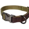 FREEDOG perro collar linum Bosque verde 2.5x45/66 cm