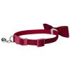 FREEDOG gato collar cascabel y pajarita rojo vino 1x20/30 cm