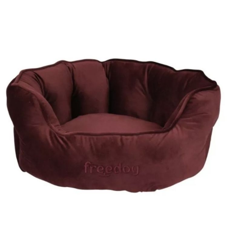 FREEDOG cuna Cozy rojo vino 50x40x28 cm