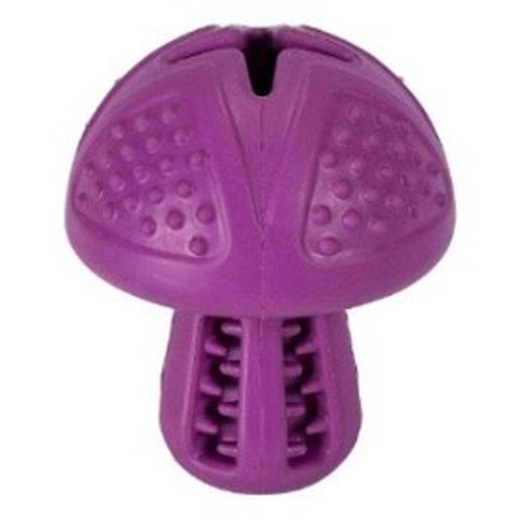 FREEDOG perro juguete goma Magic mushroom violeta