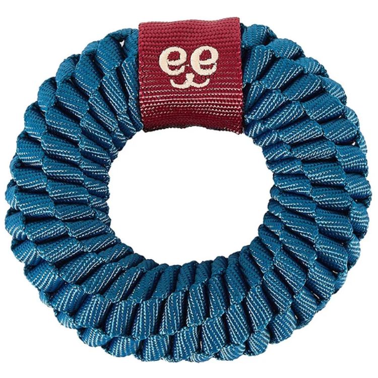 FREEDOG perro juguete mordedor Loopy ring azul