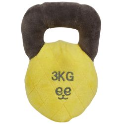 FREEDOG perro juguete Tough ketly amarillo y gris