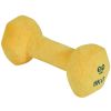 FREEDOG perro juguete Tough dumbbi amarillo y gris 16x6.5x5.