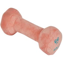 FREEDOG perro juguete Tough dumbbi rosa y turquesa
