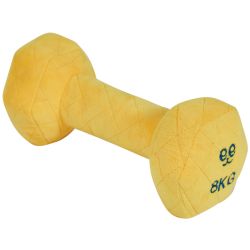 FREEDOG perro juguete Tough dumbbi amarillo y azul
