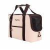 FREEDOG bolso Traveltails crema y chocolate 45x21x30 cm