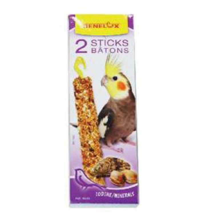 BENELUX ninfa y agapornis barritas grit y conchas 2 uds