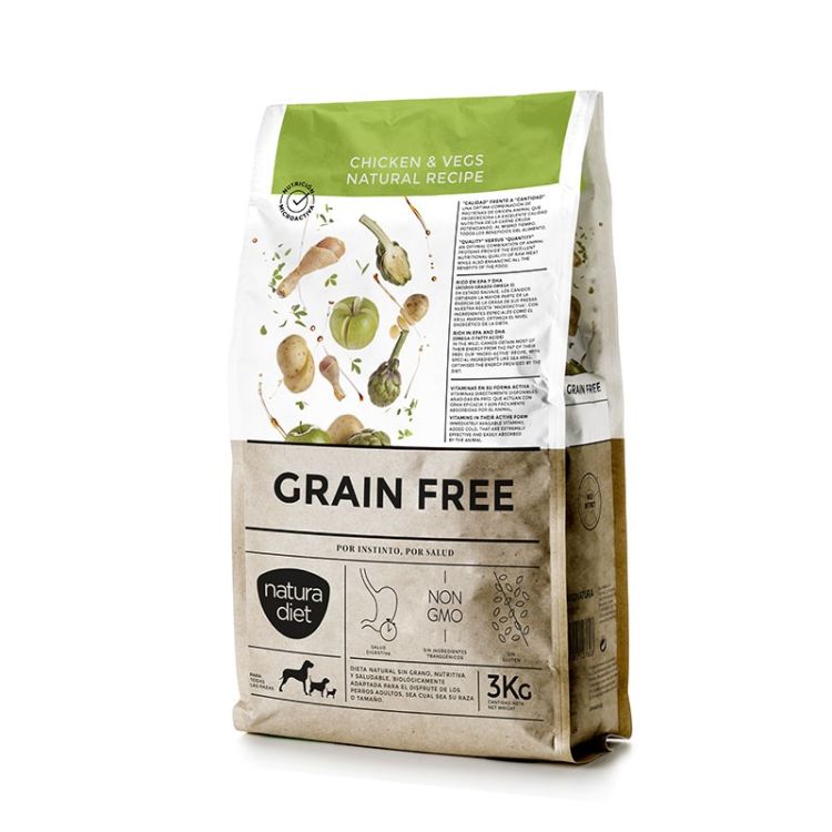 NATURA DIET perro adulto Grain free pollo