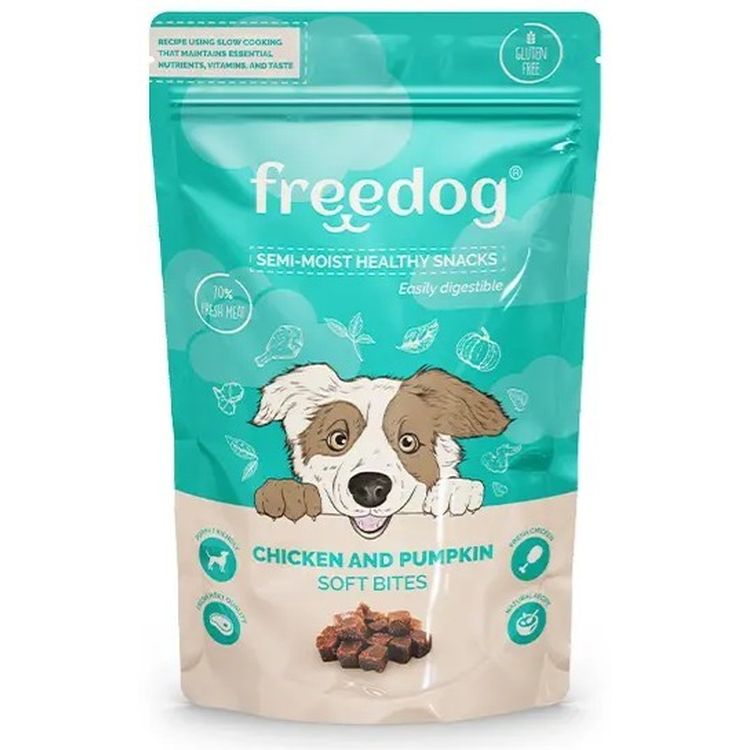 FREEDOG perro snack pollo y calabaza 100gr