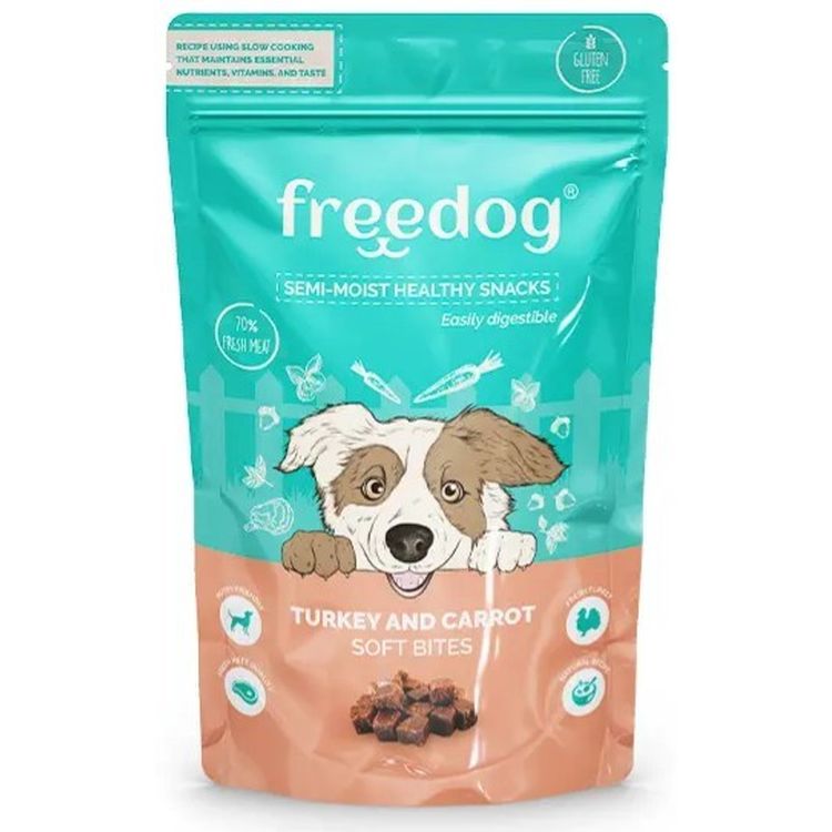 FREEDOG perro snack pavo y zanahoria 100gr