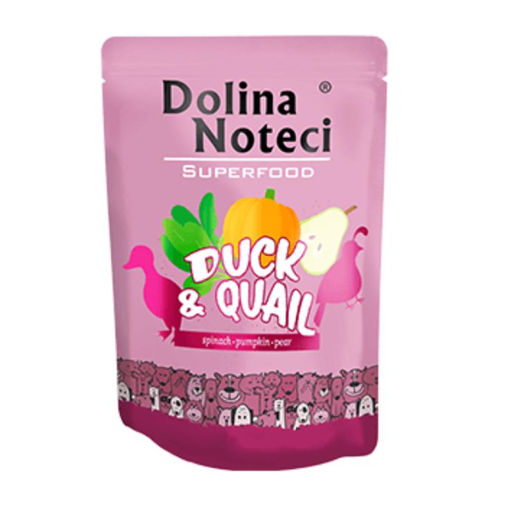 DOLINA perro pato y codorniz pouch 300 gr