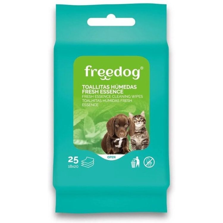 FREEDOG toallitas fresh aloe vera S 25 uds