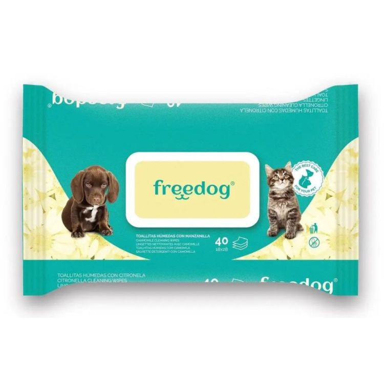 FREEDOG toallitas manzanilla
