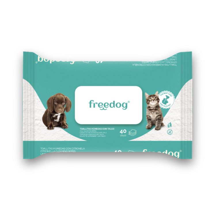 FREEDOG toallitas talco