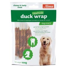 FILOUS perro snack duck wrap rawhide 100 gr