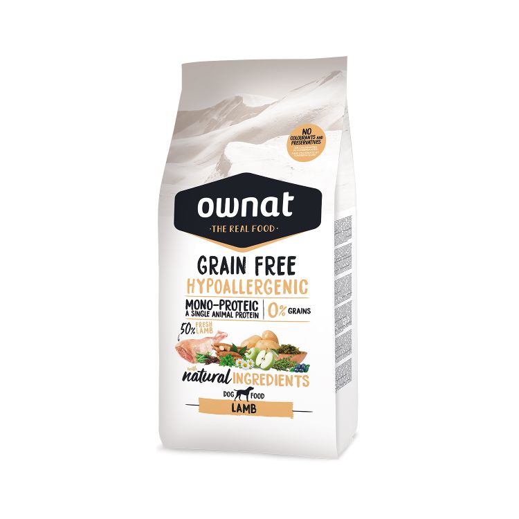 OWNAT perro adulto hypoallergenic grain free cordero