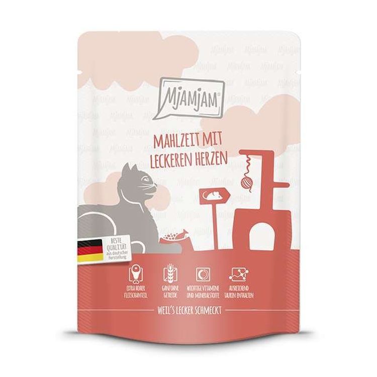 MJAMJAM gato adulto corazones pouch