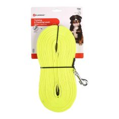 DUVO perro correa adiestramiento plana amarilla