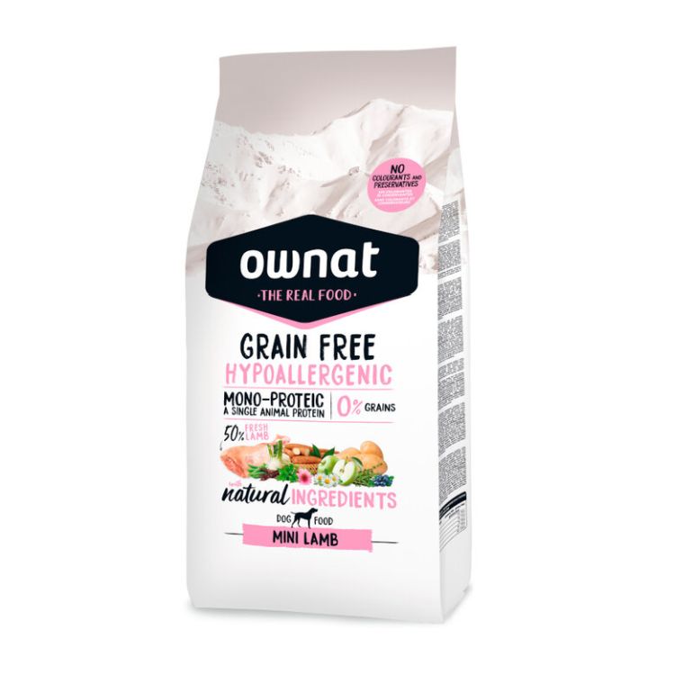 OWNAT perro adulto mini hypoallergenic grain free cordero
